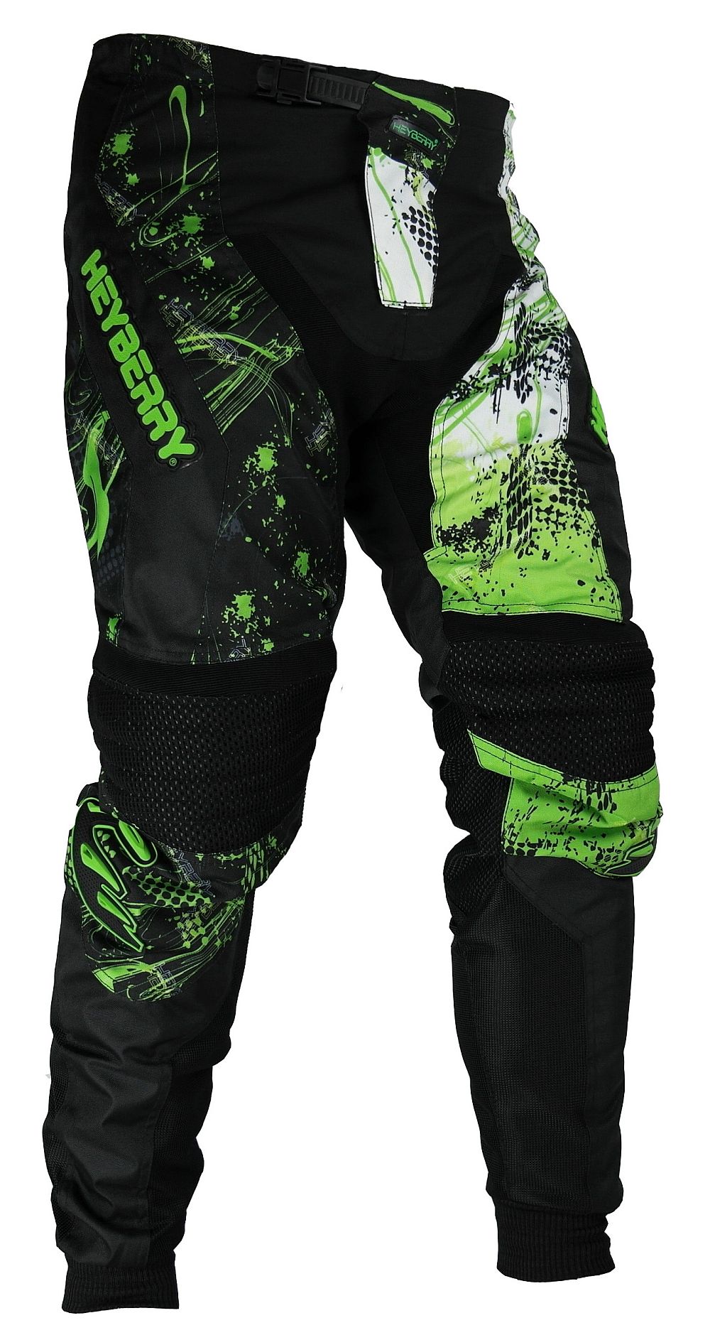 Heyberry Motocross Enduro Quad Hose schwarz grün Gr. M - XXL