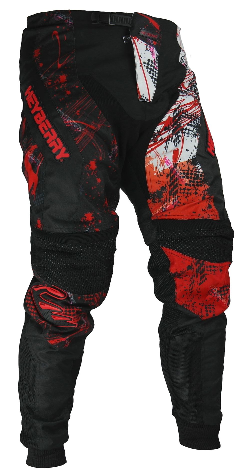 Heyberry Motocross Enduro Quad Hose schwarz weiß rot Gr. M - XXL
