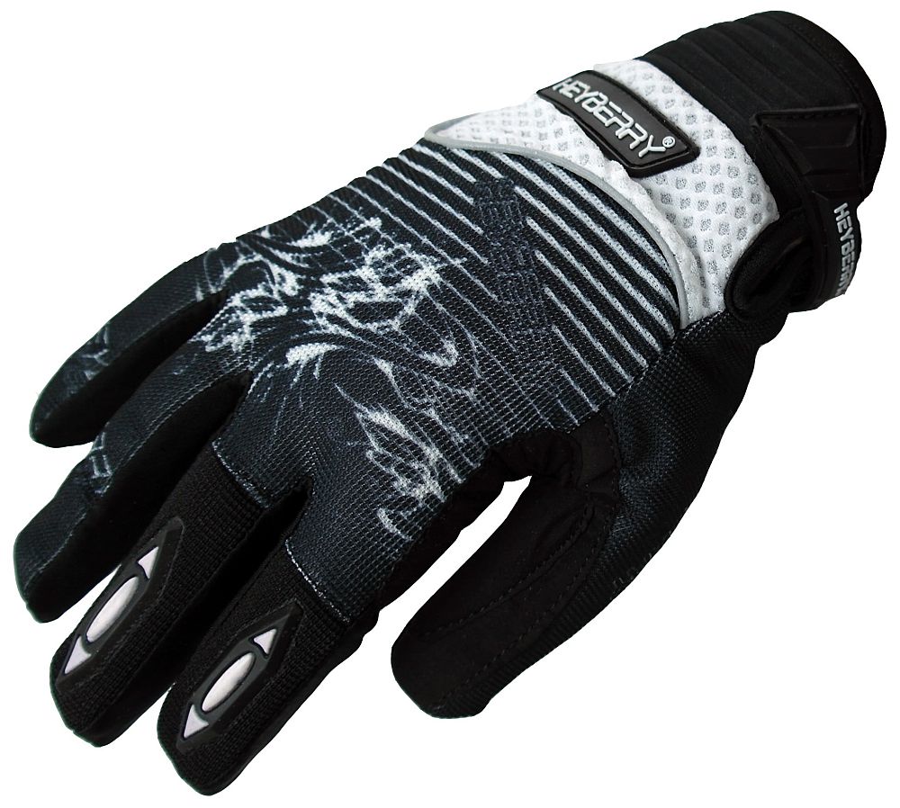 Heyberry Motocross Enduro MX Handschuhe schwarz weiß Gr. M - XXL