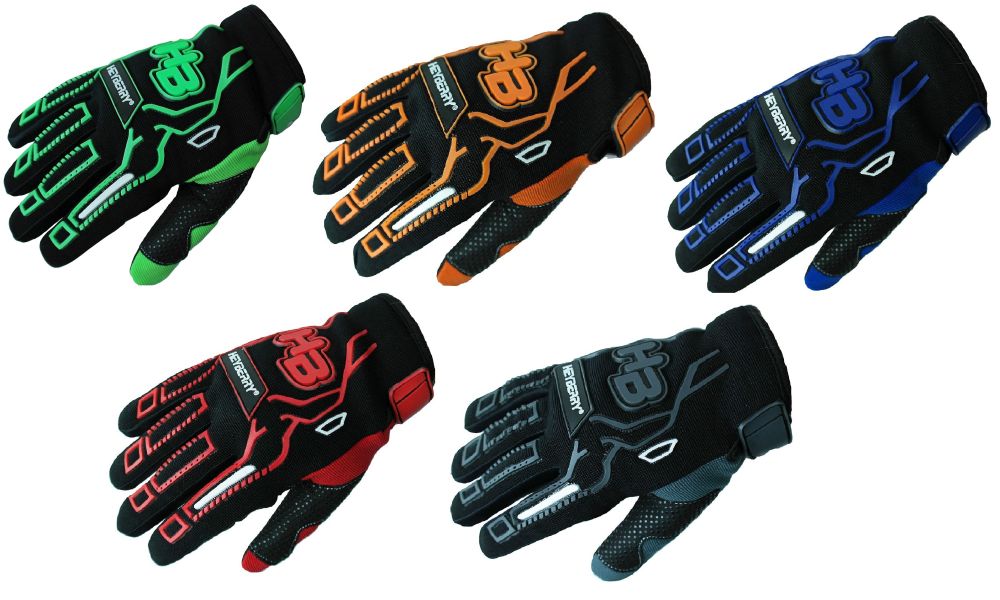 Heyberry Motocross MTB Handschuhe schwarz grau orange rot grün blau Gr. S - XXL