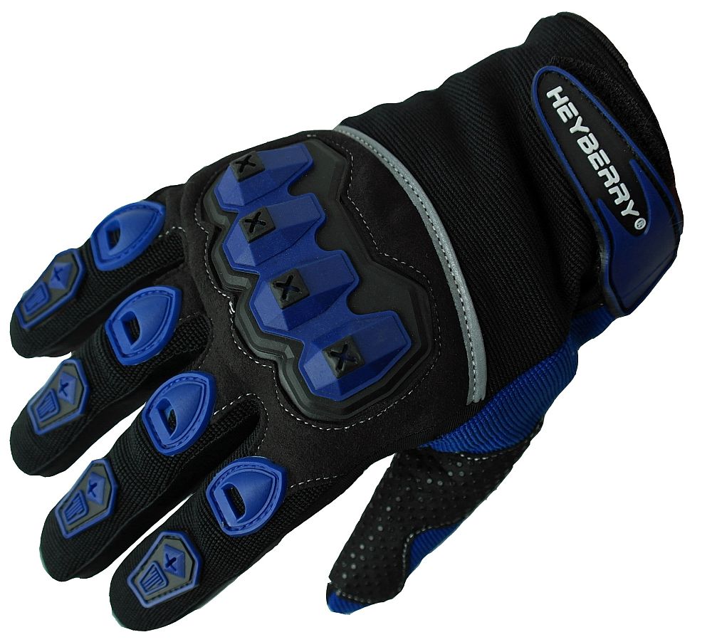 Heyberry Motocross Offroad MTB MX Handschuhe schwarz blau Gr. S M L XL XXL