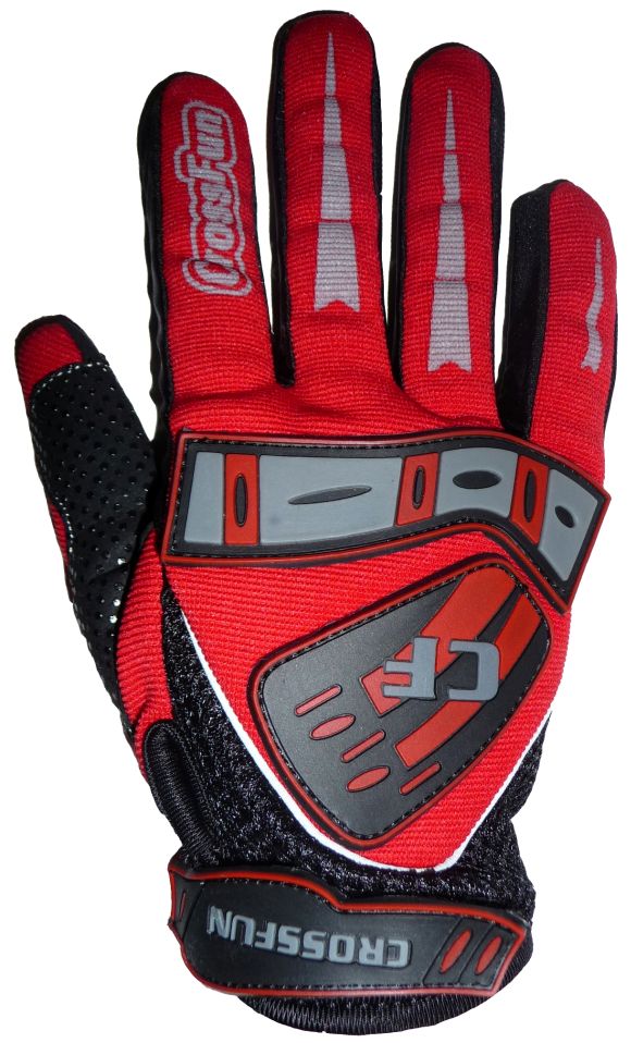 Kinder Motocross Handschuhe rot Größe 5 - XS