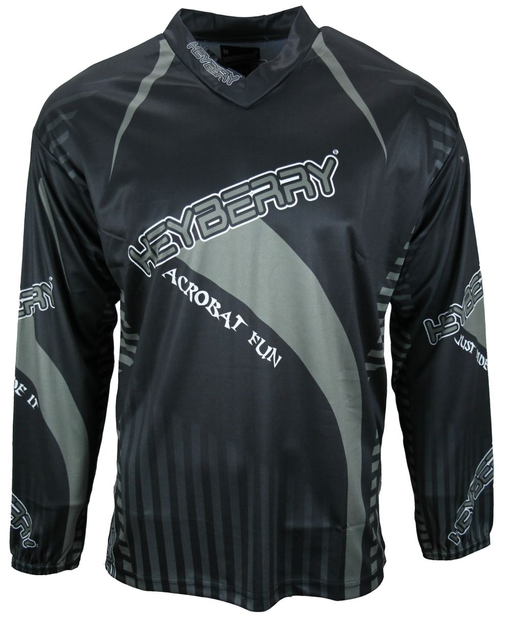 Heyberry Motocross MX Shirt Jersey Trikot schwarz grau Größe M L XL XXL