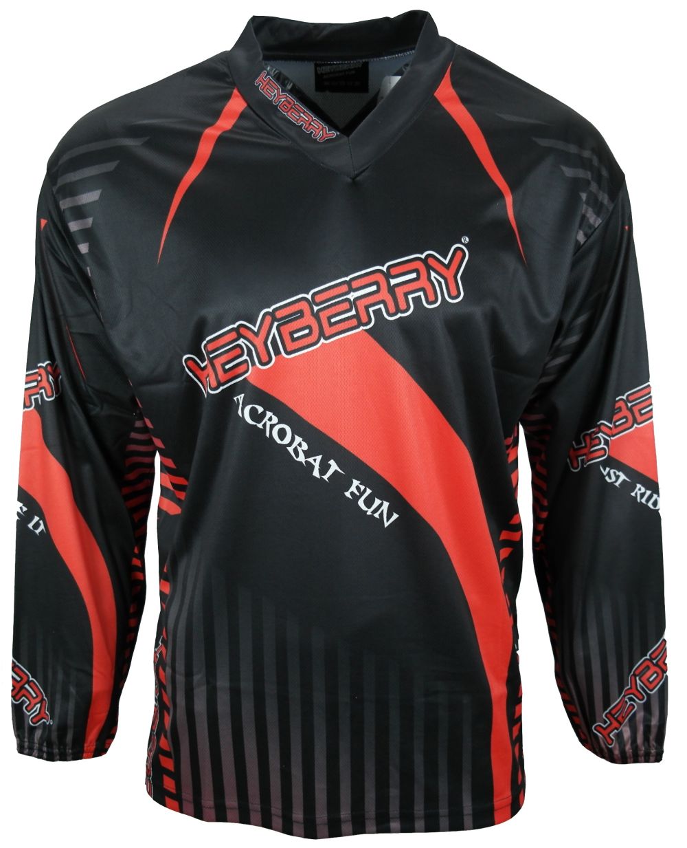 Heyberry Motocross MX Shirt Jersey schwarz rot Größe M L XL XXL