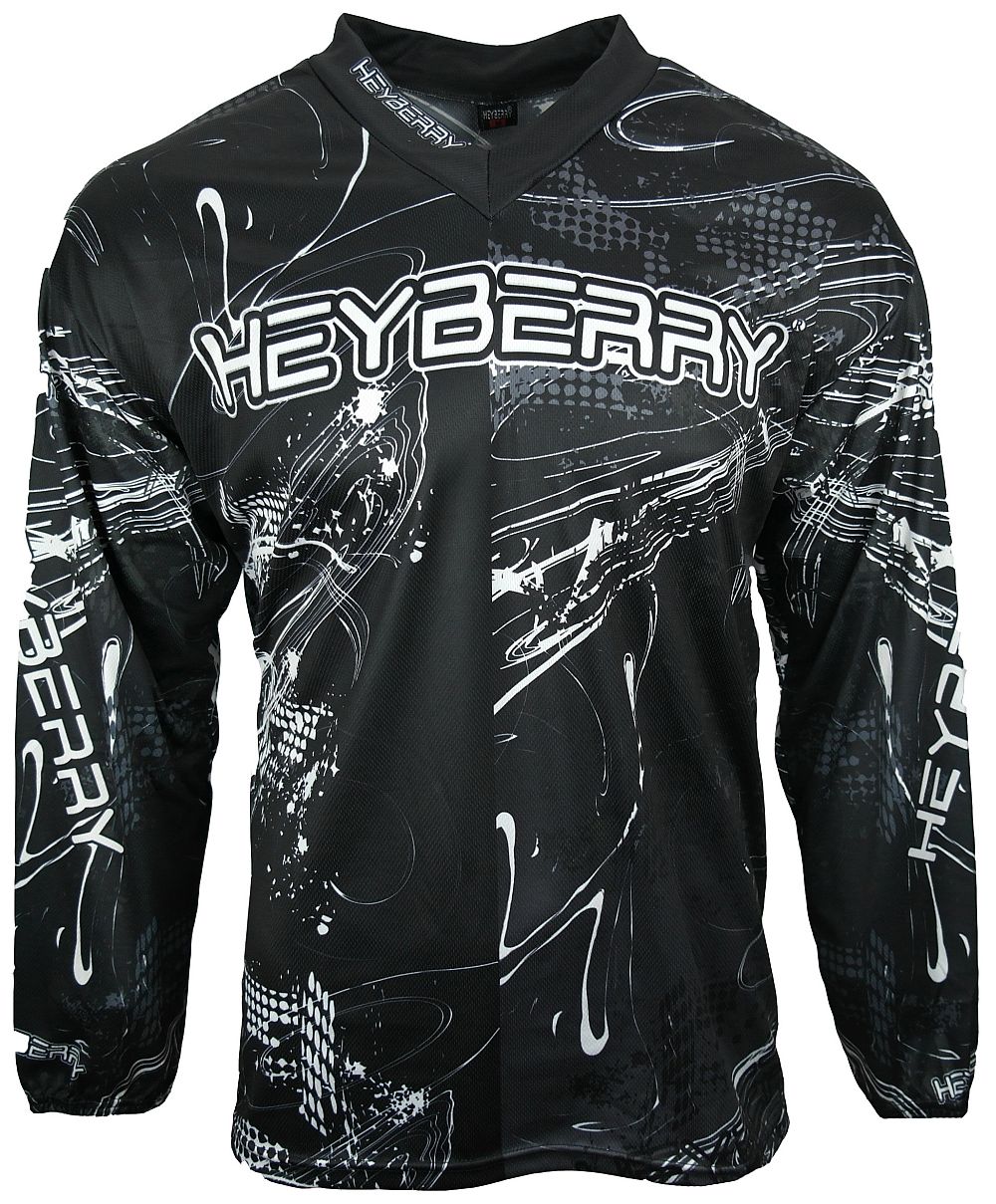 Heyberry Motocross MX Shirt Jersey schwarz rot Größe XXL