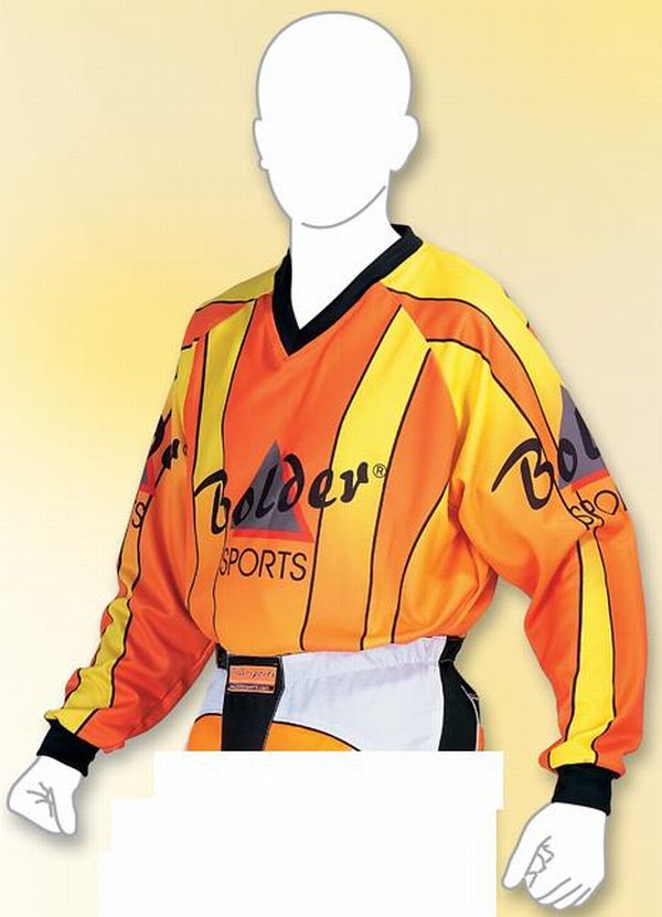 Heyberry MX-Cross Quad Motocross Shirt Jersey Trikot schwarz weiß orange M 
